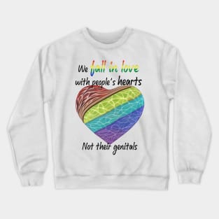 Fall In Love - LGBTQ Graphic Crewneck Sweatshirt